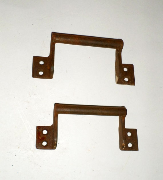 Vintage Metal Handles Rectangle Handles Tool Box by carriesattic