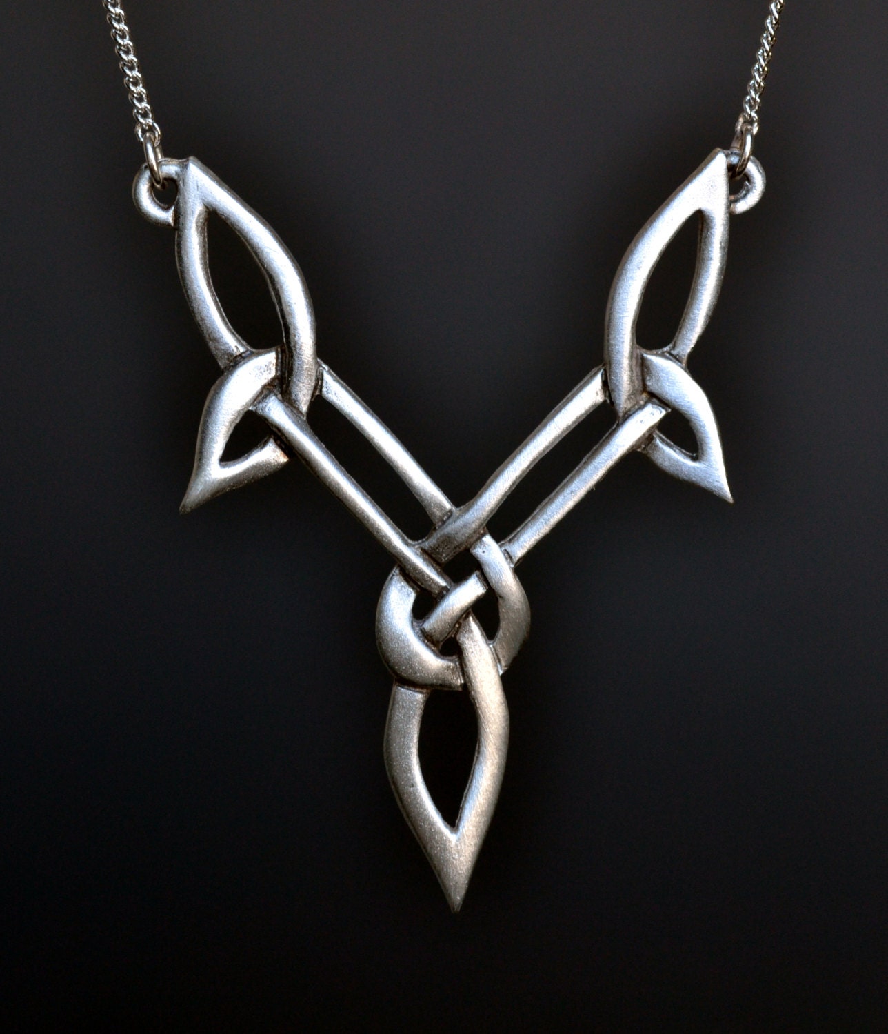 Celtic Knot Necklace Celtic Jewelry Fine Pewter by treasurecast