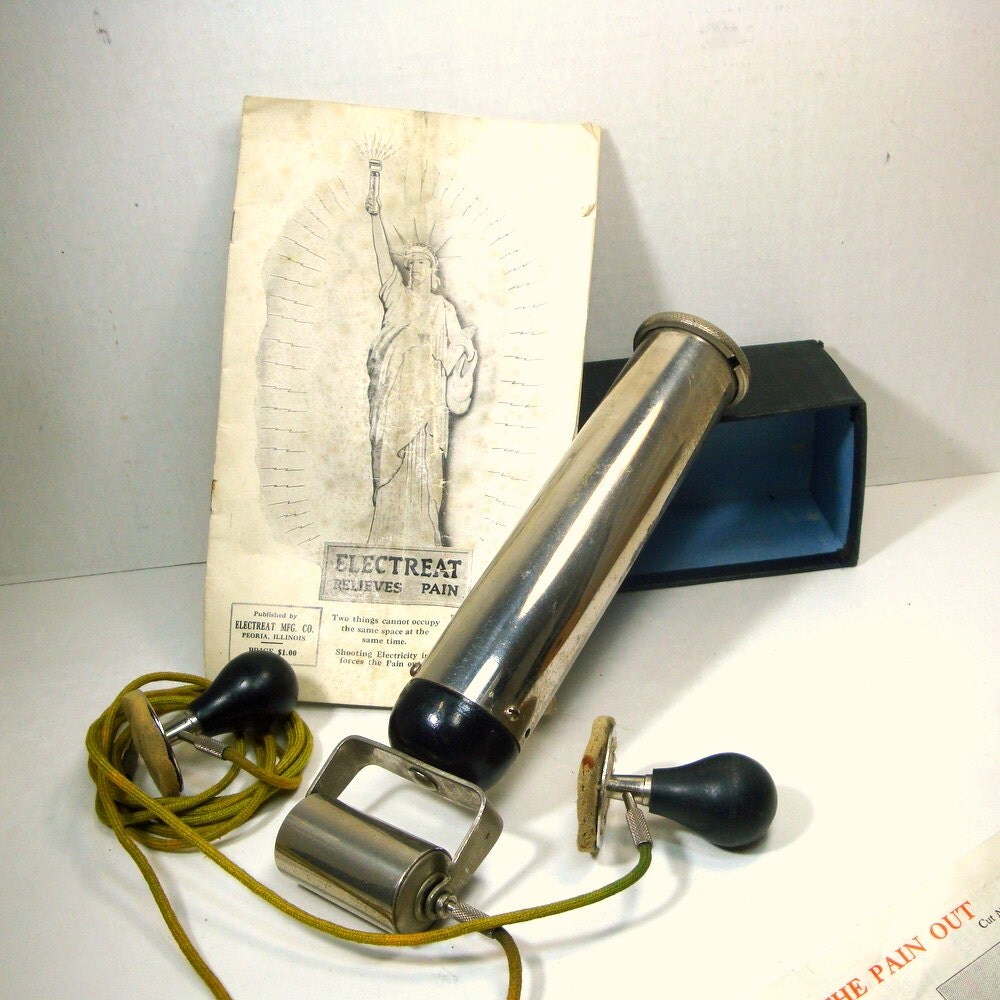 Vintage Electreat Massage Quack Medical Device 1919 Electric 