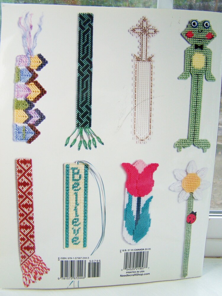 Plastic Canvas Bookmark Pattern Book The by WitsEndDesign on Etsy