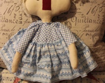 Popular items for primitive rag doll on Etsy