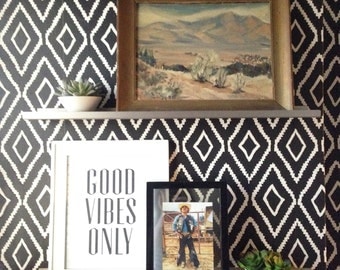 Removable Wallpaper // Diamonds are a girls best friend // Perfect for renters and DIY crafters