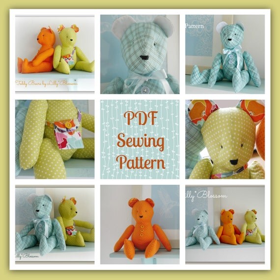 free teddy bear sewing pattern pdf