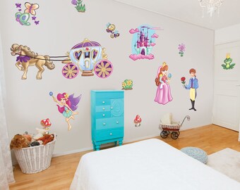 Prince and Princess Fairy Princess Wall Stickers