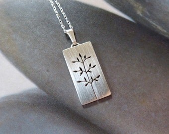 Spring tree necklace, Sterling silver pendant, gift for mother, gift for mother in law, gift for grandma, 50th birthday gift