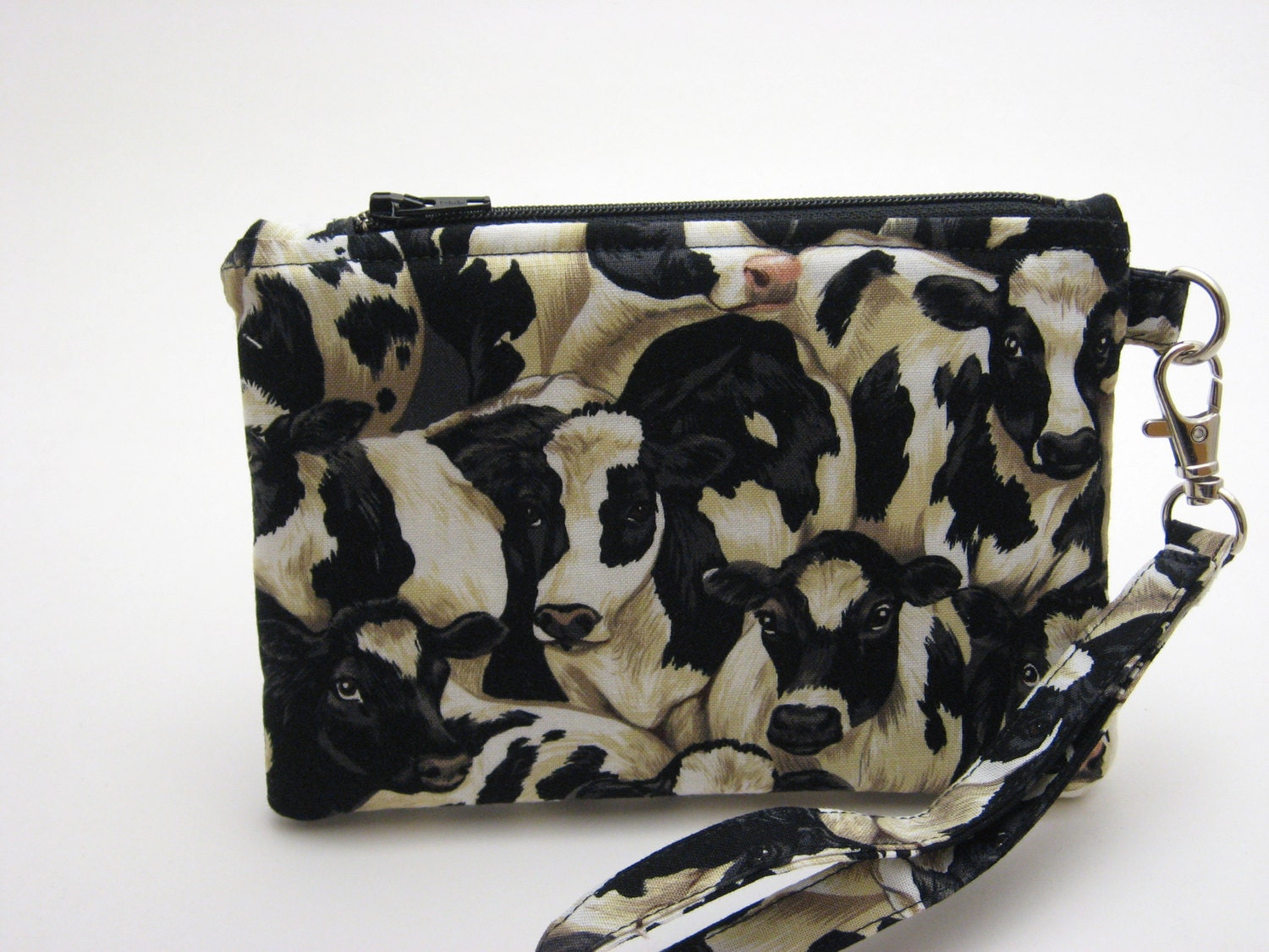 small cow print purse