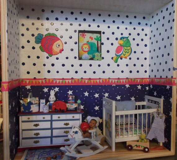 Baby Boy Nursery Shadow Box II by rustybutz1 on Etsy