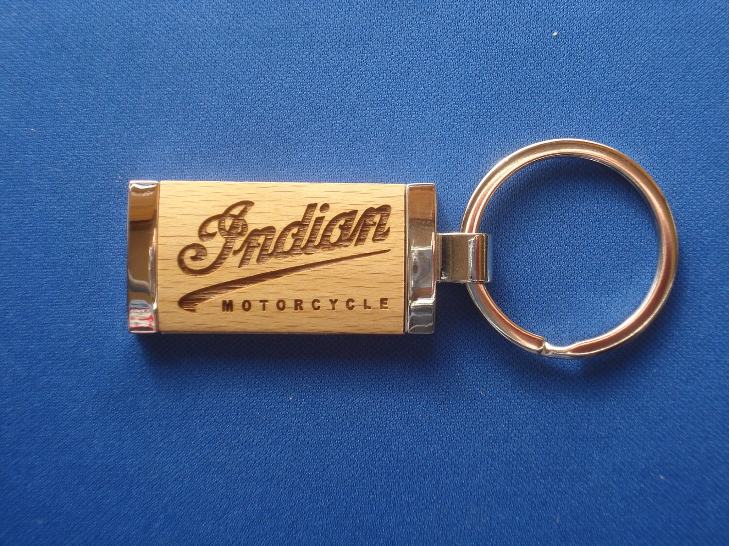 Wood Key Chain for Indian Motorcycle Lovers by laserbabygifts