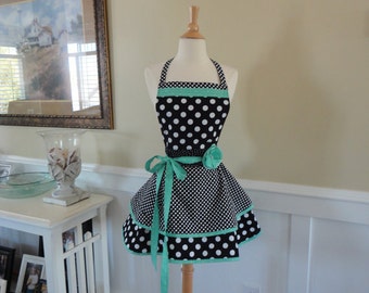 Razzleberry Pie - "Annabelle Style" Women's Apron - 4Retro Sisters