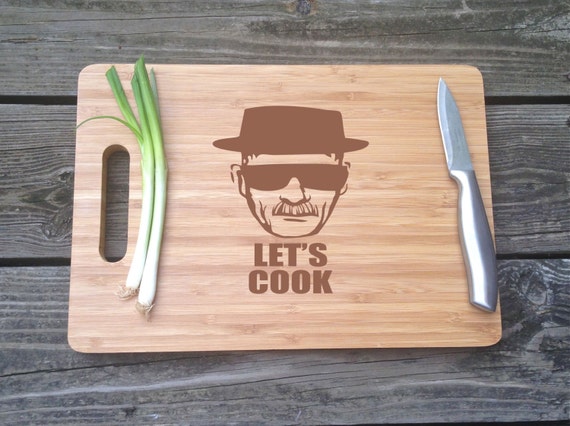 Large Heisenberg Cutting Board Lets Cook Breaking Bad Engraved 