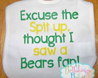 Excuse the spit up Bib - Green Bay Packers - Football - Baby Fan Gear
