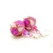 Pink Earrings, Lampwork Earrings, Pink Glass Earrings, Glass Bead Earrings, Hot Pink Earrings, Beadwork Earrings, Glass Art Earrings