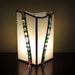 Mint Stained Glass Lamp Handmade
