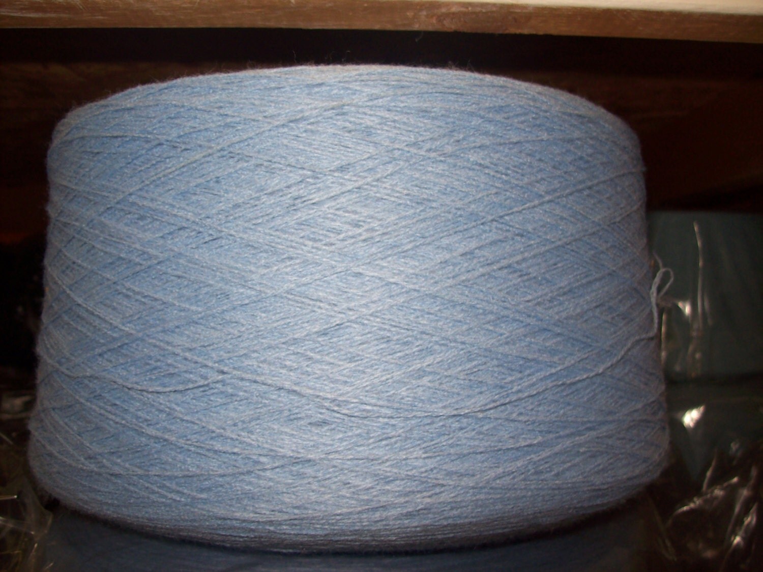 Oxford Blue Acrylic Yarn on Cones 2/17 Acrylic Fingering