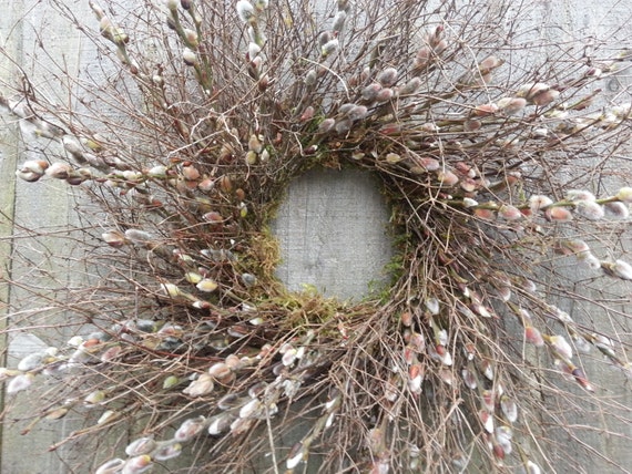 Pussy Willow Twig Wreath Custom Order For Lasilla By Twigs4u