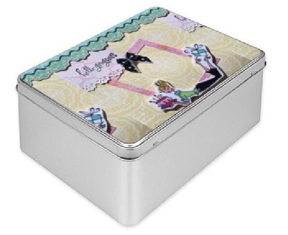 Large decorative box Tin Gift Box tin box printed tin box