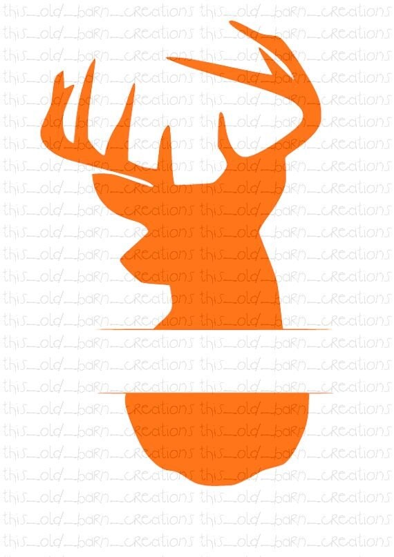 Download Split Deer Buck SVG Cutting File