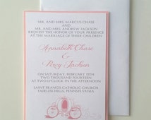 Unique cinderella wedding invitations related items | Etsy