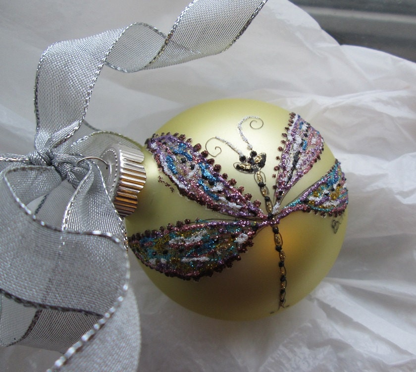 dragonfly christmas ball ornament glass handpainted holiday dragonfly christmas ball ornament glass handpainted holiday