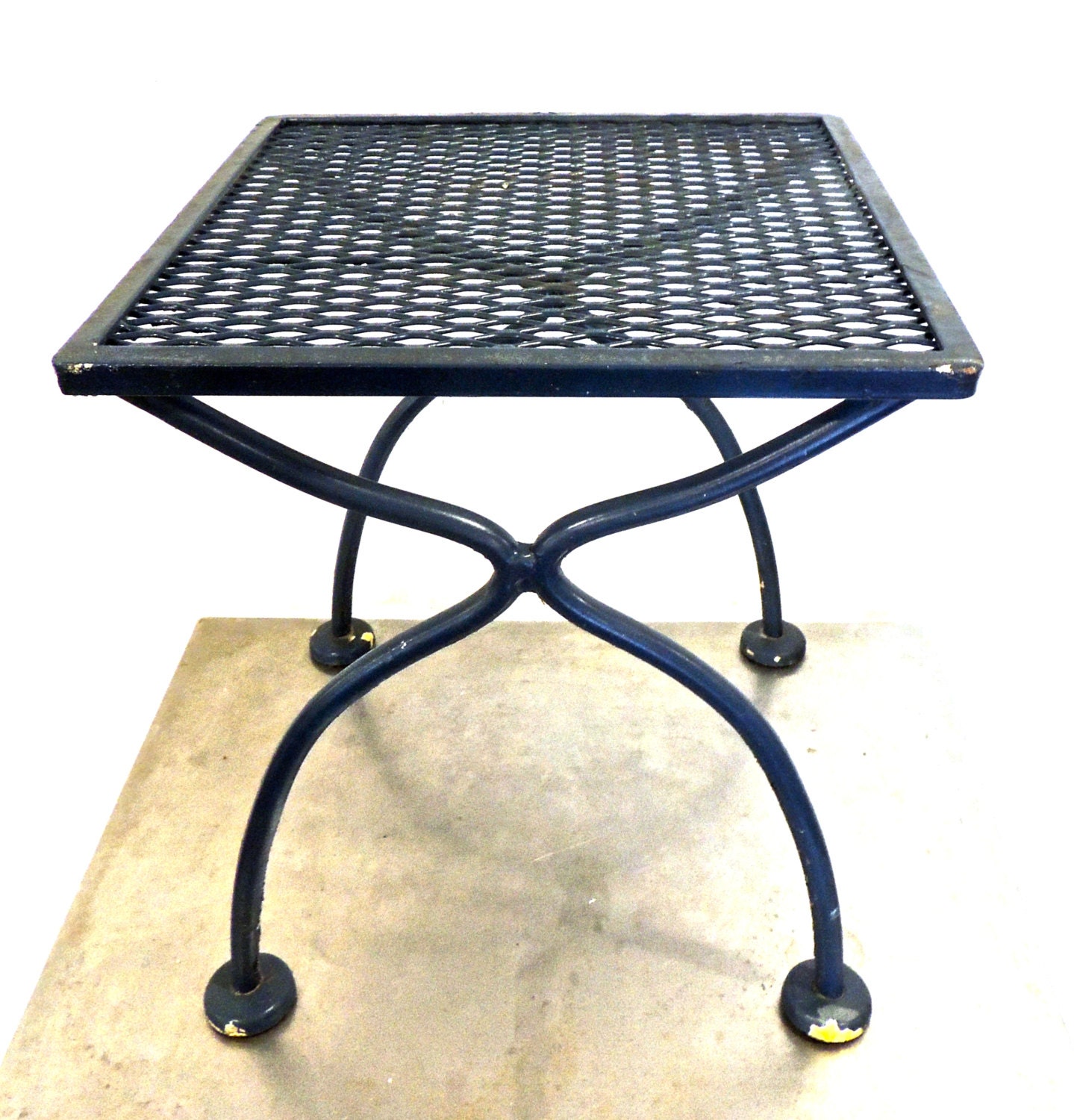 vintage patio table 1960s mid century wrought iron patio table