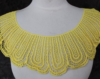 Cute pieces venice applique back and front yellow color 1 pieces listing