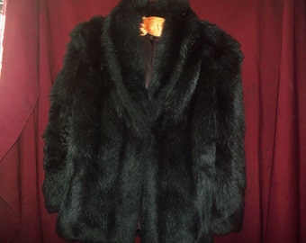 ladies winter coat dark brown
