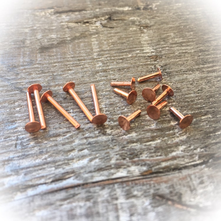 Copper Nail Rivet Jewelry Supplies Jewelry by midnightinsavannah
