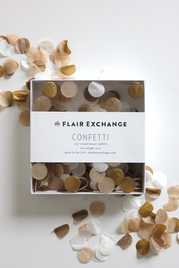 Hand-Cut Confetti - Golden Il_570xn