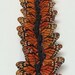 Feather Butterflies -12 Small Monarch Butterfly Embellishments in Orange and Black - 2" - Artificial Butterflies