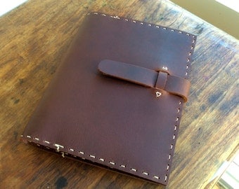 Composition notebook cover, Refillable leather journal, Leather composition book cover, Leather notebook cover, 3rd anniversary gift for him
