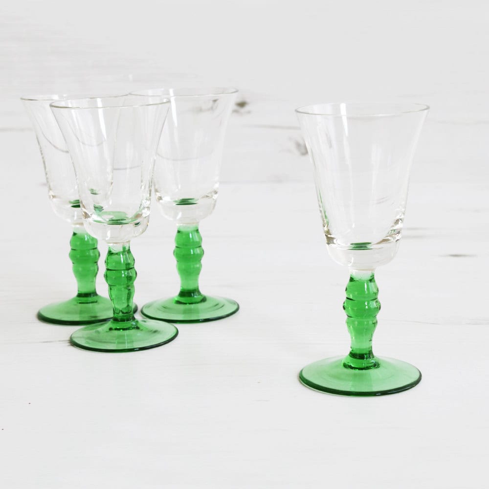 small vintage drinking glasses