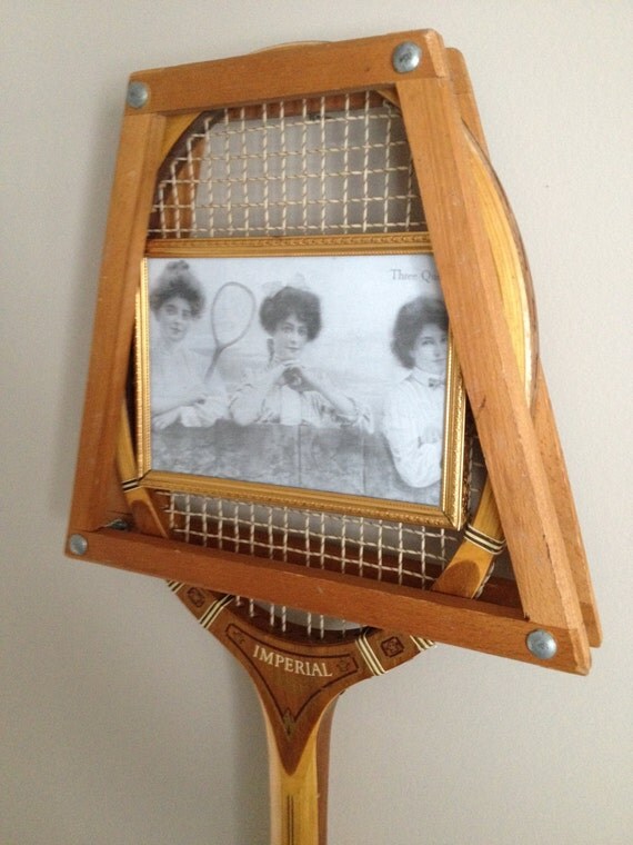 wooden tennis racket frame