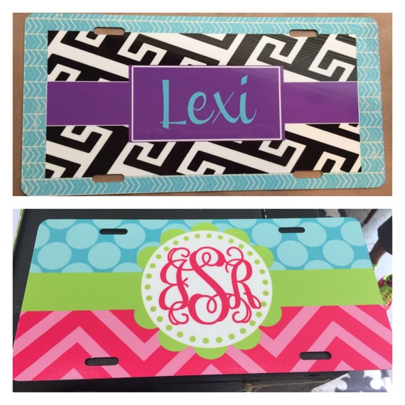 Items similar to License Plate personalized or monogrammed Free