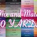 5/8 Fold Over Elastic, 10 Yard Multi Pack, You Choose Colors