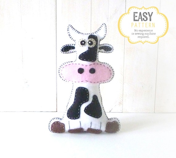 cow plush sewing pattern