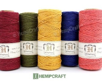 Hemp Twine, Beach Cottage, Bulk 5 Spools, Jewelry Making Hemp Beading Cord