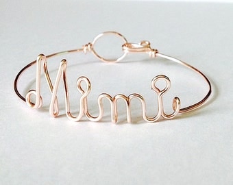 Mothers Day Gift- Dainty "Mimi" bracelet. Mimi Gift. Mimi Bracelet. Mimi Jewelry.Gifts for mom, mimi gift, Mimi, Gifts under 20