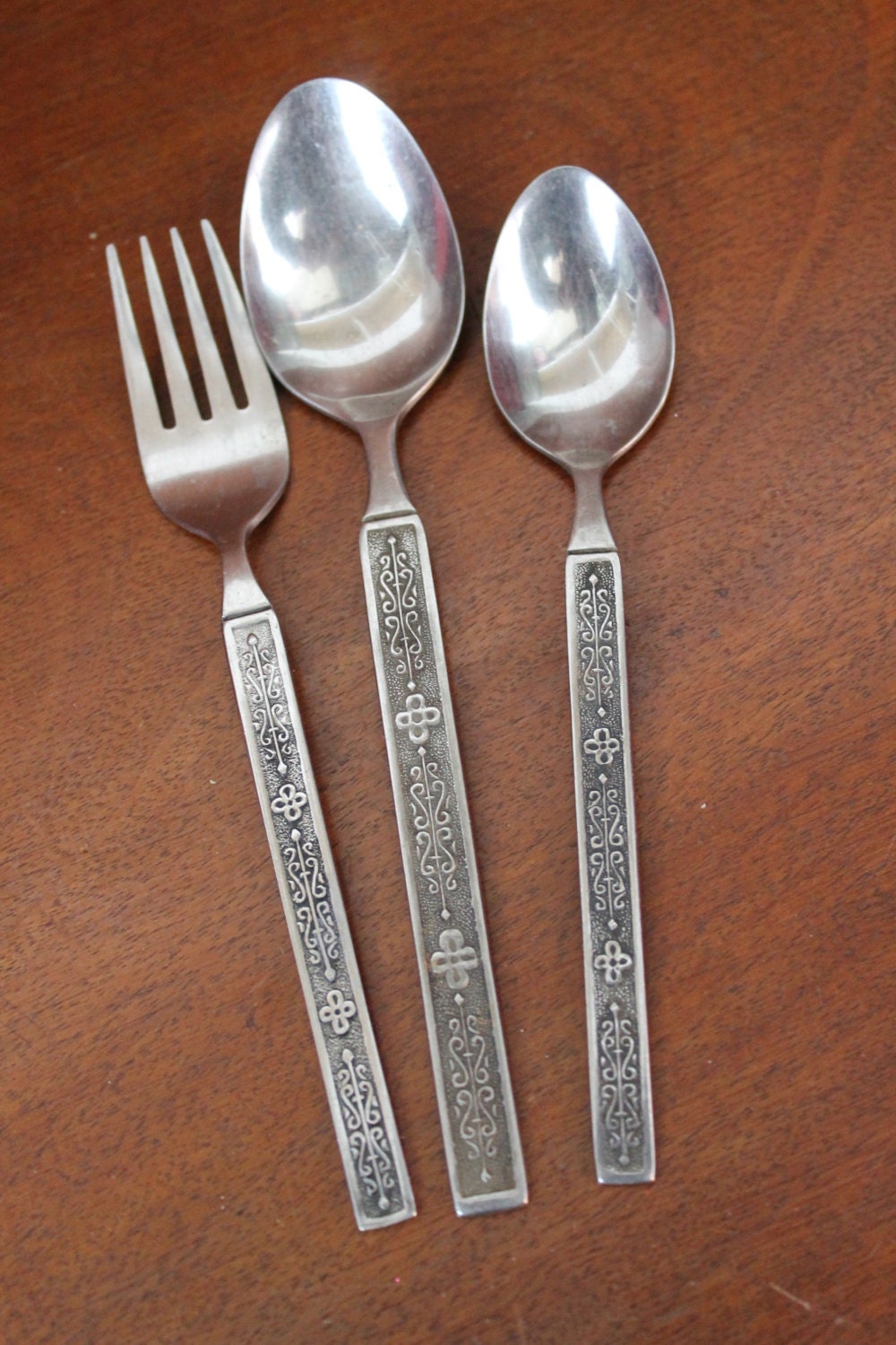 NATIONAL STAINLESS KASHMIR vintage silverware by AtomicHoliday