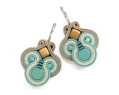 Turquoise Earrings Turquoise Chandelier Earrings Turquoise and Gold Earrings Blue Earrings Blue Chandelier Earrings Turquoise Dangle Earings