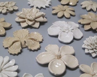 Ceramic Flower Wall Decor ceramic wall panel | etsy Ceramic Flower Wall Decor ceramic wall panel | etsy