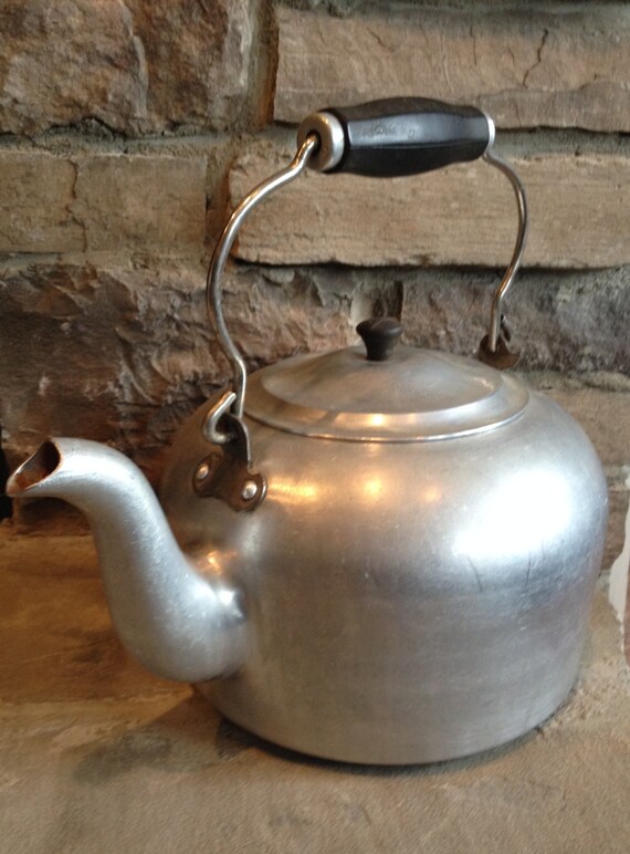 Vintage Aluminum Kettle Wearever T.A.C. U. Co. Teapot Metal