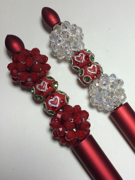 Handmade bling beaded pens Mother's Day by nycfashionconnection