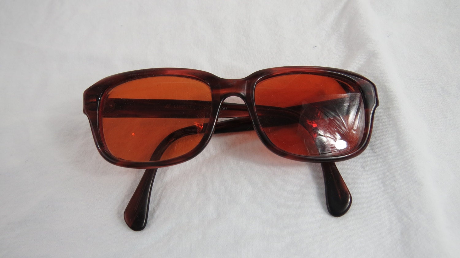 Vintage Rose Colored Prescription Lens Eyeglasses Frames