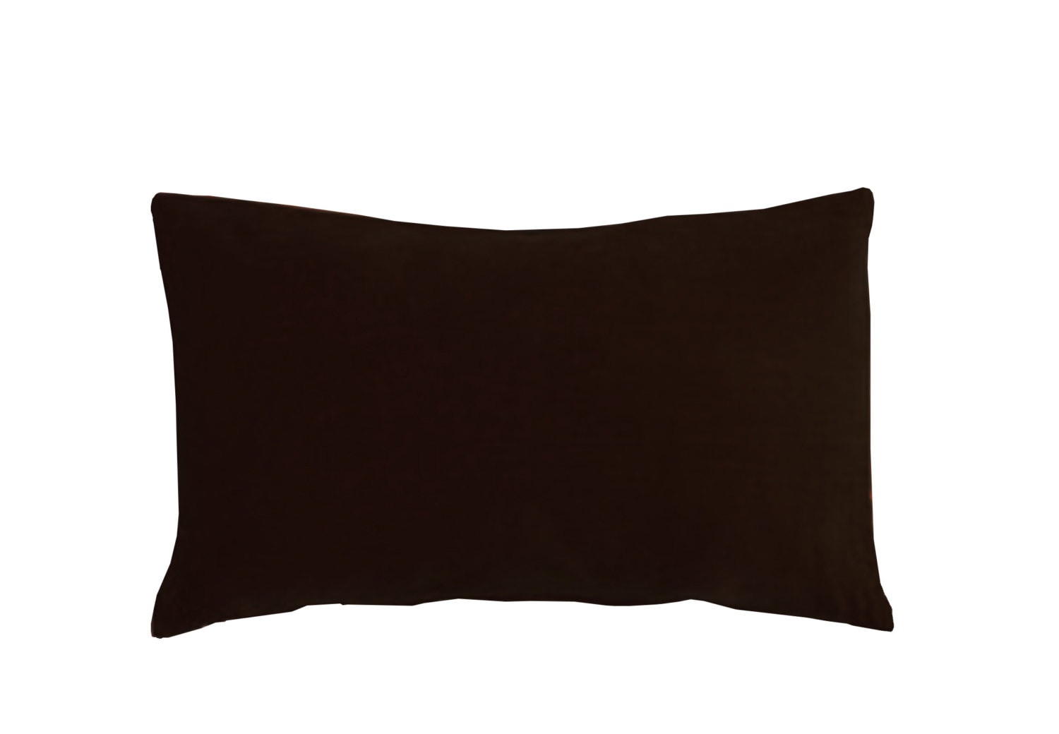 Brown velvet lumbar pillow dark brown by JoJosArtisticDesign