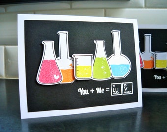 Nerdy Valentine's Day Card Chemistry Valentine Funny