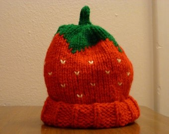 Baby Strawberry Hat