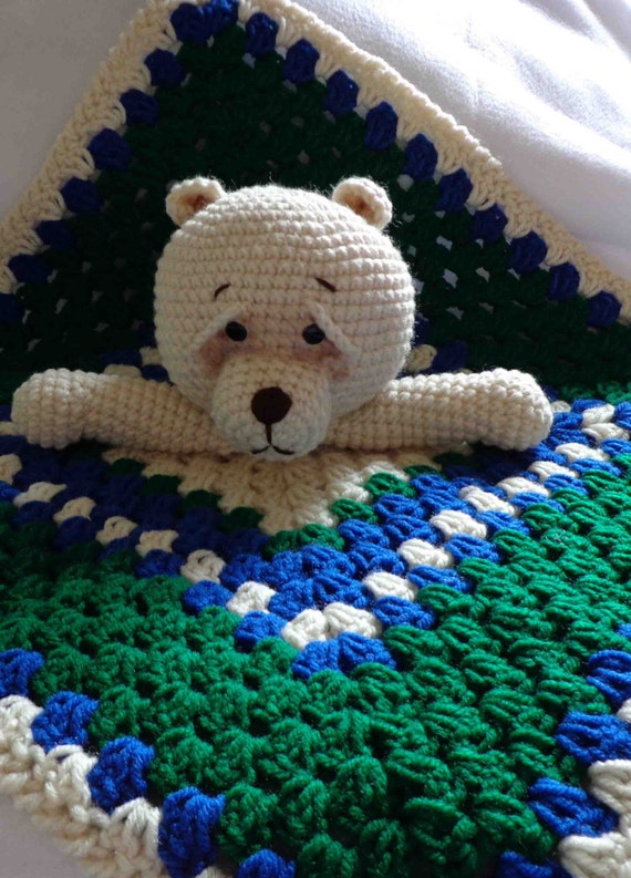 teddy bear lovey blanket