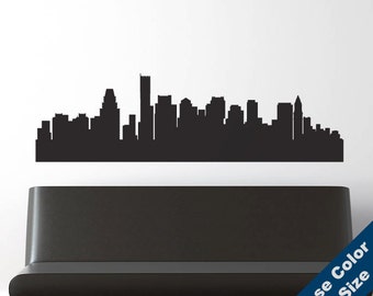 Boston Skyline Wall Decal - Vinyl Sticker - Massachusetts
