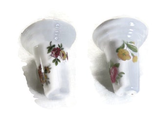 2 English Pottery Pulls For Chandelier or Lamp Or Finial