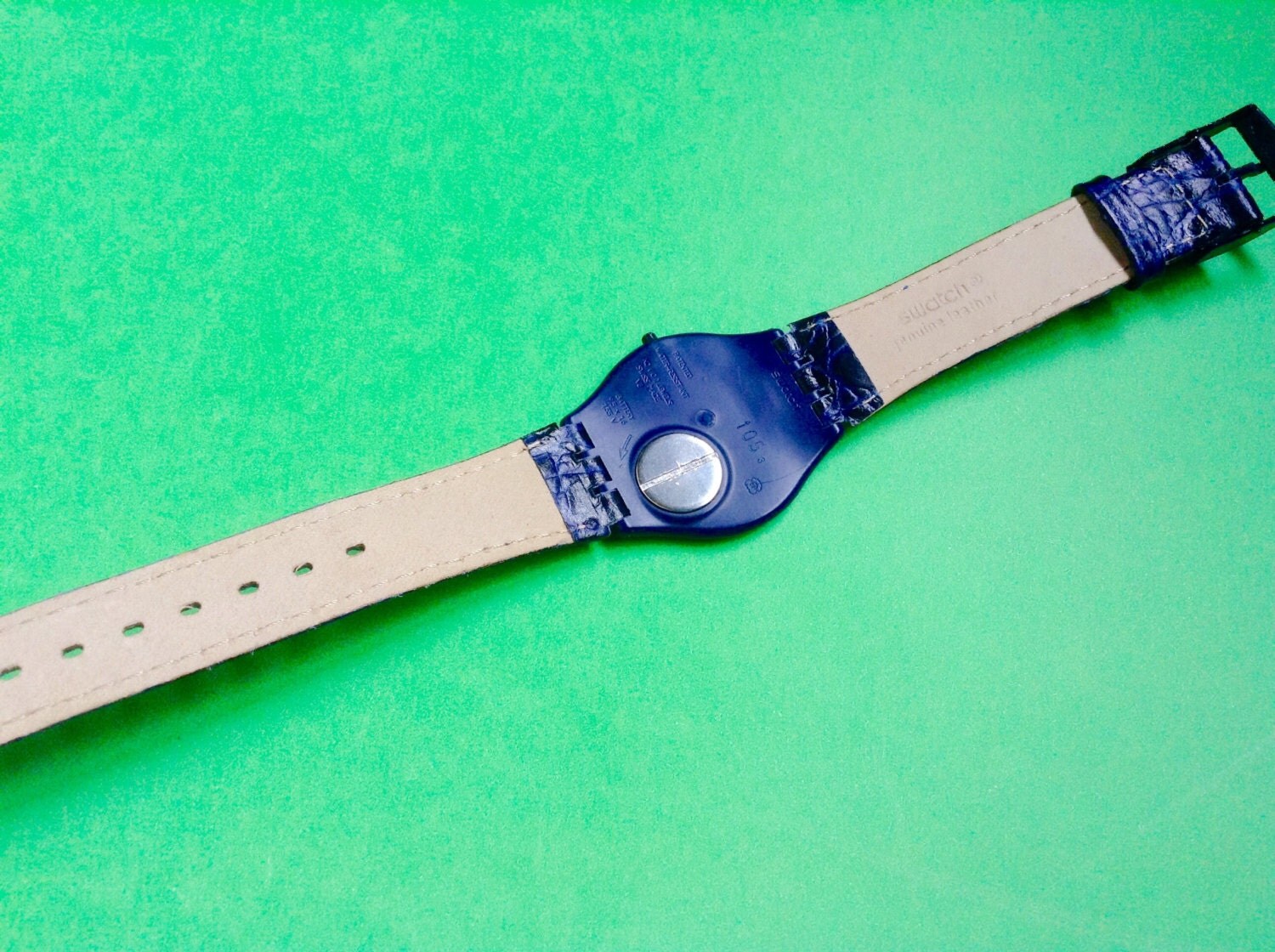 Swatch Watch Skin blue Digital LCD Swatch large watch Swatch